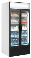 Photo 2 - Vitrine réfrigérée professionnelle 2 portes vitrées blanche positive 535 l - fsc891h - tefcold - Tefcold - FSC891H
