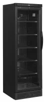 Réfrigérateur à boissons professionnel 1 porte vitrée noir positif - cev425 black l/h - tefcold - Tefcold - CEV425 BLACK L/H