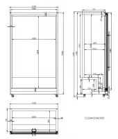 Photo 2 - Réfrigérateur professionnel 2 portes vitrées noir 758 l positif - 7526.0010 - combisteel - Combisteel - 7526.0010