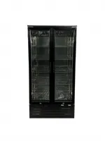 Réfrigérateur de bar professionnel 2 portes noir 420 l positif - 7526.0305 - combisteel - Combisteel - 7526.0305