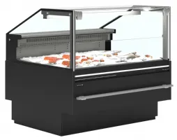 Vitrine professionnelle poisson frais 305l surface présentation 1,08 m² classe climatique 3 - soca-f12590b - tefcold - Tefcold - SOCA-F12590B