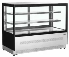 Vitrine réfrigérée professionnelle 244 L noire positive 1660 mm - LPD1500F/BLACK - Tefcold