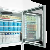 Photo 3 - Congélateur-réfrigérateur mural professionnel blanc 3 portes vitrées - mtf185 vs - tefcold - Tefcold - MTF185 VS