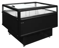 Réfrigérateur professionnel noir positif et négatif 165 l couvercles coulissants - uhd201 /black - tefcold - Tefcold - UHD201 /Black