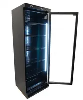 Photo 3 - Réfrigérateur professionnel 1 porte vitrée noir 382 l positif 1863 mm sans canopy - 7464.0094 - combisteel - Combisteel - 7464.0094