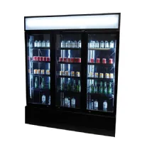 Photo 4 - Réfrigérateur professionnel noir 3 portes vitrées positif 1600 mm hauteur 1973 mm - 7455.2115 - combisteel - Combisteel - 7455.2115