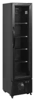 Réfrigérateur professionnel à boissons 1 porte vitrée noir positif - fs176h black - tefcold - Tefcold - FS176H Black