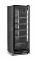Réfrigérateur professionnel 1 porte vitrée noir 400 l positif - 7086.0005 - combisteel - Combisteel - 7086.0005
