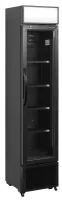Réfrigérateur professionnel à boissons 1 porte vitrée noir positif - fsc175h black - tefcold - Tefcold - FSC175H BLACK