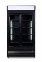 Photo 2 - Réfrigérateur professionnel 2 portes vitrées coulissantes noir 780 l positif 1120 mm - 7455.1398 - combisteel - Combisteel - 7455.1398