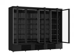 Photo 2 - Réfrigérateur professionnel noir 4 portes vitrées positif 2508 mm hauteur 2003 mm - 7455.2240 - combisteel - Combisteel - 7455.2240
