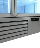 Photo 6 - Réfrigérateur professionnel blanc 2 portes vitrées positif 1253 mm hauteur 2003 mm - 7455.2200 - combisteel - Combisteel - 7455.2200