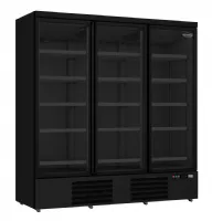 Réfrigérateur professionnel noir 3 portes vitrées positif 1880 mm hauteur 2003 mm - 7455.2235 - combisteel - Combisteel - 7455.2235