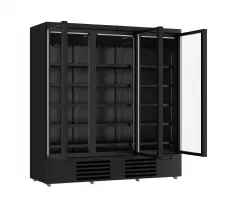 Photo 3 - Réfrigérateur professionnel noir 3 portes vitrées positif 1880 mm hauteur 2003 mm - 7455.2235 - combisteel - Combisteel - 7455.2235