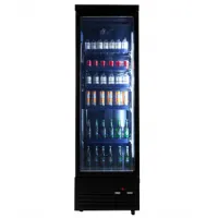 Réfrigérateur professionnel 1 porte vitrée noir 450 l positif - 7526.0100 - combisteel - Combisteel - 7526.0100