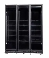Photo 3 - Réfrigérateur professionnel noir 3 portes vitrées chauffantes positif 1600 mm - 7455.1925 - combisteel - Combisteel - 7455.1925