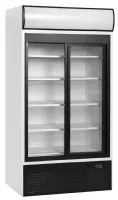 Vitrine réfrigérée professionnelle 2 portes vitrées coulissantes blanche positive 524 l - fsc1000s - tefcold - Tefcold - FSC1000S