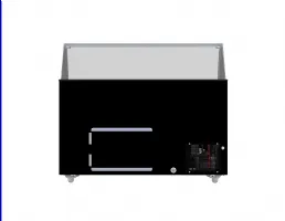 Photo 4 - Vitrine à crème glacée professionnelle noire 10 bacs de 5 l 454 l 1439 mm - 7472.0134 - combisteel - Combisteel - 7472.0134