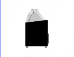 Photo 5 - Vitrine à crème glacée professionnelle noire 10 bacs de 5 l 454 l 1439 mm - 7472.0134 - combisteel - Combisteel - 7472.0134