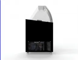 Photo 3 - Vitrine à crème glacée professionnelle noire 6 bacs de 5 l 231 l 909 mm - 7472.0124 - combisteel - Combisteel - 7472.0124