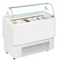 Vitrine à glace professionnelle ventilée napoli façade bombée -18 à -14 °c - fiji 6 - tefcold - Tefcold - FIJI 6
