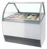 Vitrine professionnelle à glace 118 l négative 1660 mm - millennium lx12 - tefcold - Tefcold - MILLENNIUM LX12
