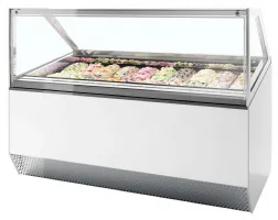 Vitrine professionnelle négative pour 20 bacs de glace 201 l - millennium st20 - tefcold - Tefcold - MILLENNIUM ST20