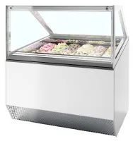 Vitrine professionnelle à glace ventilée 118 l -20 à -14 °c 1660 mm - millennium st12 - tefcold - Tefcold - MILLENNIUM ST12