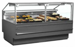 Photo 2 - Vitrine professionnelle positive grise ral7015 avec réserve 489 l 900 mm - soca18790a - tefcold - Tefcold - SOCA18790A