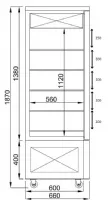 Photo 2 - Vitrine pâtisserie réfrigérée 400 l noire positive 800 mm - 7489.5385 - combisteel - Combisteel - 7489.5385