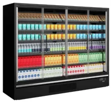 Photo 2 - Vitrine réfrigérée professionnelle noire 4 portes vitrées positive - galaxy+ gp26fgd maxi black - tefcold - Tefcold - Galaxy+ GP26FGD Maxi Black