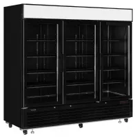 Vitrine négative professionnelle noire 3 portes vitrées - lgf7500b - tefcold - Tefcold - LGF7500B Vitrine négative professionnelle noire 3 portes vitrées - lgf7500b - tefcold - Tefcold - LGF7500B