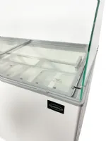 Photo 3 - Vitrine à crème glacée professionnelle blanche 8 bacs de 5 l 355 l 1184 mm - 7472.0130 - combisteel - Combisteel - 7472.0130