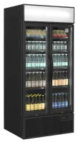 Photo 2 - Vitrine réfrigérée professionnelle noire 2 portes vitrées positive - fsc891h black - tefcold - Tefcold - FSC891H Black