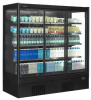 Photo 2 - Vitrine réfrigérée professionnelle noire 3 portes vitrées positive - extra1875cd - tefcold - Tefcold - EXTRA1875CD