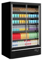 Photo 2 - Vitrine réfrigérée professionnelle noire 2 portes vitrées positive - galaxy+ gp14fgd black - tefcold - Tefcold - Galaxy+ GP14FGD Black
