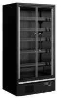 Vitrine réfrigérée professionnelle noire 2 portes vitrées positive - galaxy+ gp10fgd black - tefcold - Tefcold - Galaxy+ GP10FGD Black