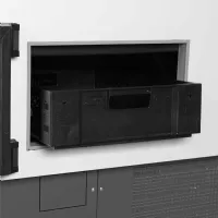 Photo 4 - Vitrine de service ventilée positive grise ral7015 avec réserve 627 l 1660 mm - socb25082a - tefcold - Tefcold - SOCB25082A