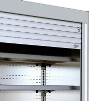Photo 2 - Vitrine multiniveaux professionnelle inox à volet de sécurité manuel positive - mcx130m - tefcold - Tefcold - MCX130M