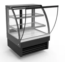 Photo 2 - Vitrine réfrigérée ronde professionnelle 175 l noire positive 900 mm - 7450.0800 - combisteel - Combisteel - 7450.0800