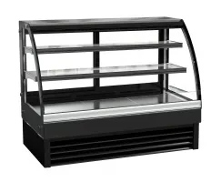 Vitrine réfrigérée ronde professionnelle 298 L noire positive 1500 mm - 7450.0810 - Combisteel