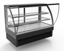 Photo 2 - Vitrine réfrigérée ronde professionnelle 298 l noire positive 1500 mm - 7450.0810 - combisteel - Combisteel - 7450.0810