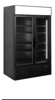 Vitrine réfrigérée professionnelle 2 portes vitrées noire positive - fsc1200h black - tefcold - Tefcold - FSC1200H BLACK