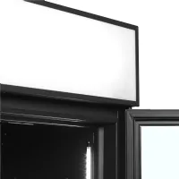 Photo 3 - Vitrine réfrigérée professionnelle 2 portes vitrées noire positive - fsc1200h black - tefcold - Tefcold - FSC1200H BLACK