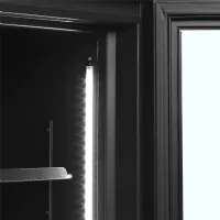Photo 4 - Vitrine réfrigérée professionnelle 2 portes vitrées noire positive - fsc1200h black - tefcold - Tefcold - FSC1200H BLACK