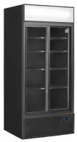 Vitrine réfrigérée professionnelle 2 portes vitrées coulissantes noire capacité 462 l positive - fsc891s black - tefcold - Tefcold - FSC891S Black