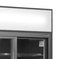 Photo 2 - Vitrine réfrigérée professionnelle 2 portes vitrées coulissantes noire capacité 462 l positive - fsc891s black - tefcold - Tefcold - FSC891S Black