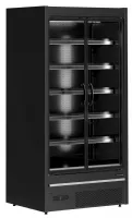 Vitrine réfrigérée professionnelle noire 2 portes vitrées positive - mdca937hb - tefcold - Tefcold - MDCA937HB