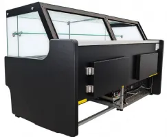 Photo 2 - Vitrine réfrigérée noire ventilée 0/+5 °c avec réserve 1580 mm - 7090.0230 - combisteel - Combisteel - 7090.0230