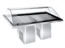 Vitrine réfrigérée professionnelle de poisson 2320 mm - 7083.0020 - combisteel - Combisteel - 7083.0020